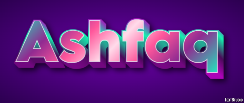 Ashfaq Text Effect