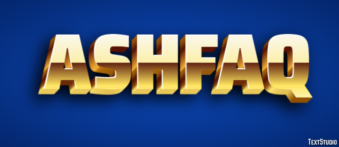 Ashfaq Text Effect