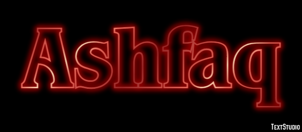 Ashfaq Text Effect
