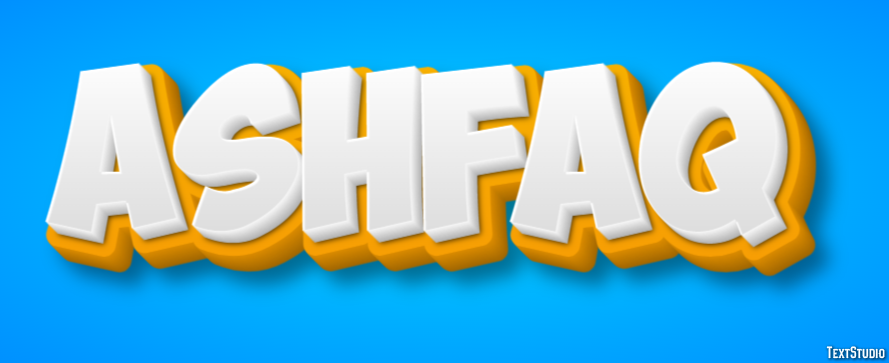 Ashfaq Text Effect