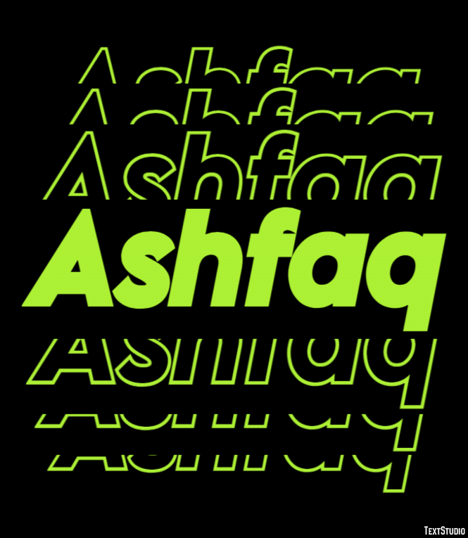 Ashfaq Text Effect