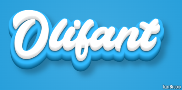 Olifant Tekst Effect