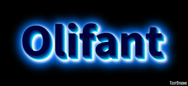 Olifant Tekst Effect