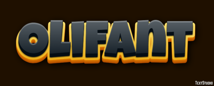 Olifant Tekst Effect