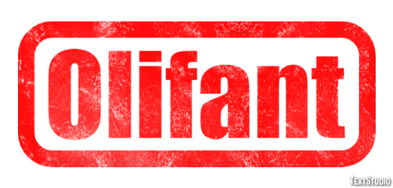 Olifant Effet de texte