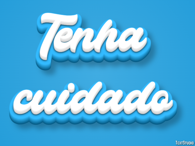 Tenha cuidado Texteffekt