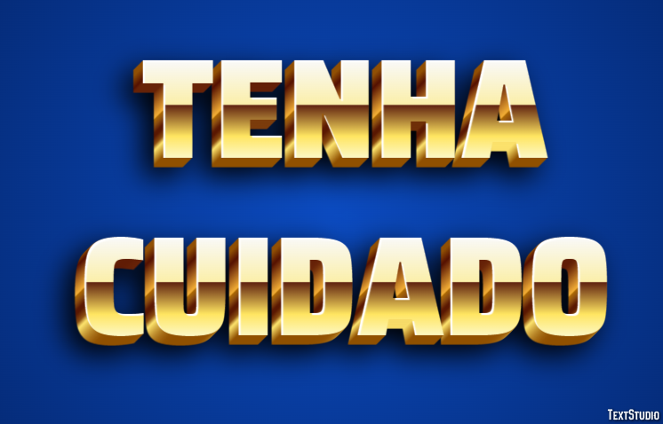 Tenha cuidado Texteffekt