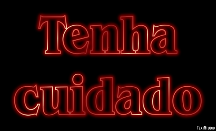 Tenha cuidado Texteffekt