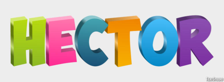 Hector Efeito de texto