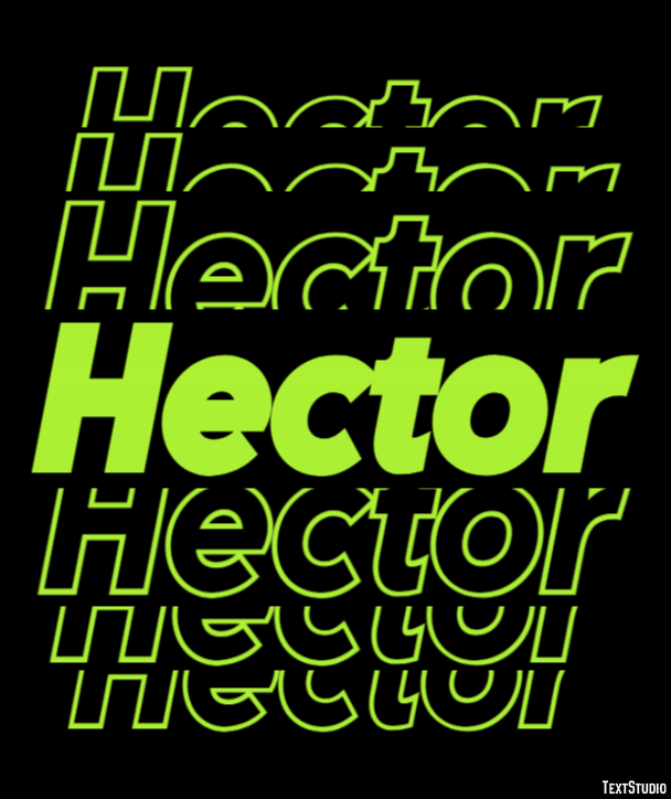 Hector Efeito de texto