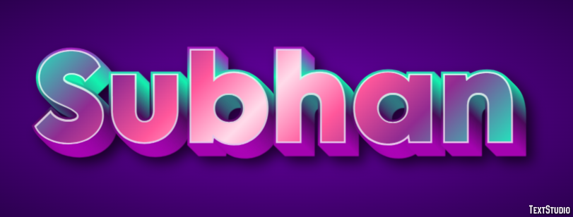 Subhan Text Effect