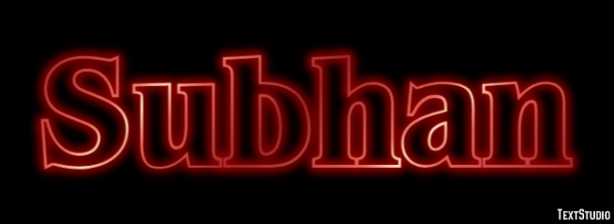 Subhan Text Effect