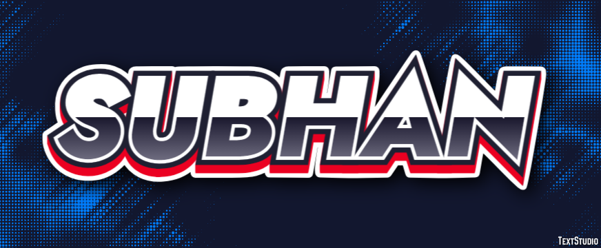 Subhan Text Effect