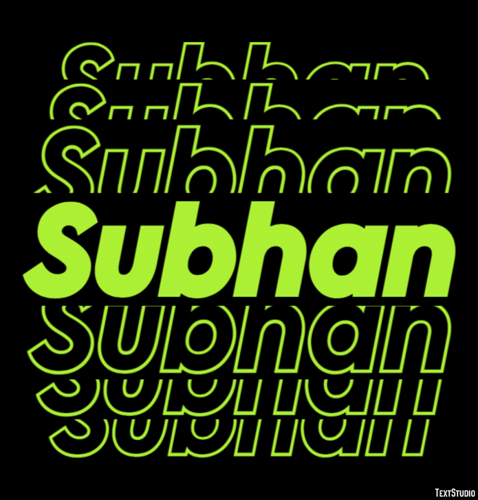 Subhan Text Effect