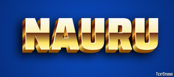 Nauru Text Effect