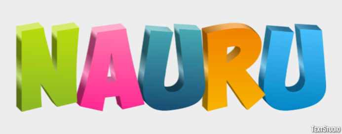 Nauru Text Effect