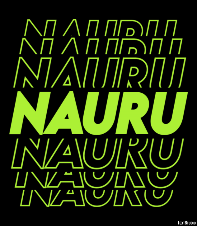 Nauru Tekst effect