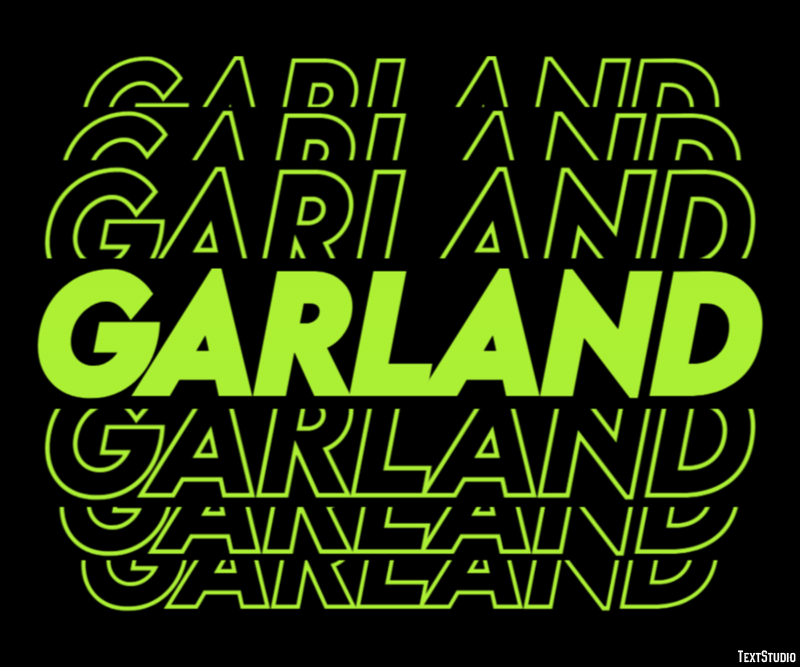 Garland Metin Efekti