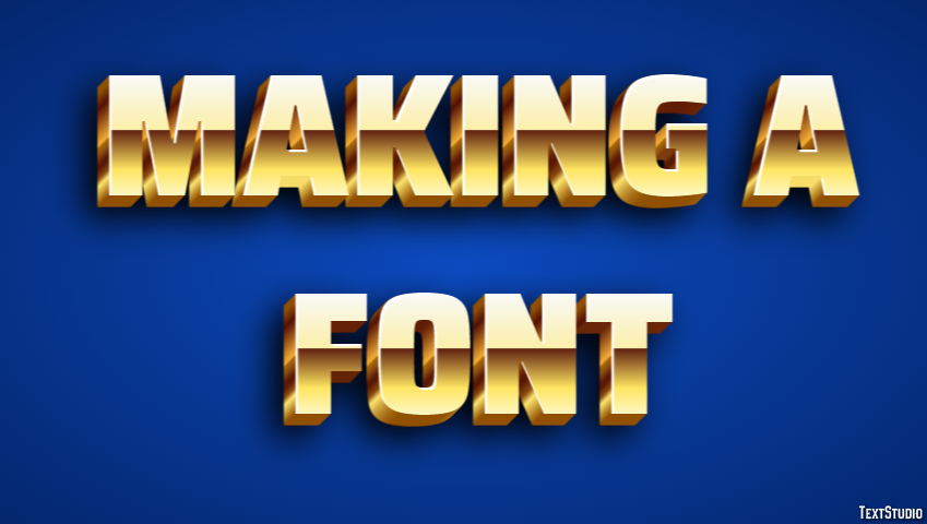 Making A Font Text Effect