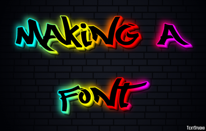Making A Font Text Effect