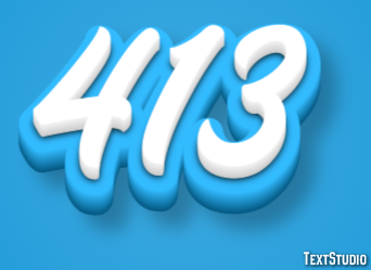413 Text Effect