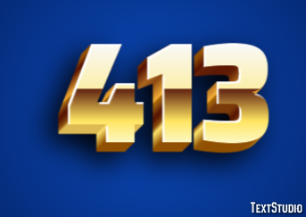 413 Text Effect