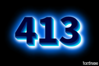 413 Text Effect