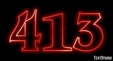 413 Text effect