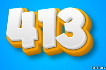 413 Text Effect
