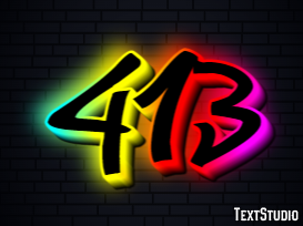 413 Text Effect
