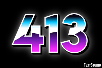 413 Text Effect