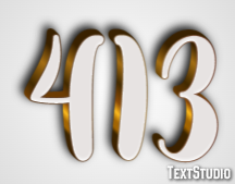 413 Text Effect