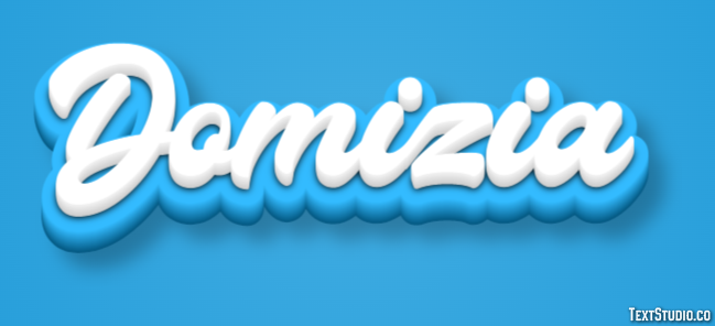 Domizia Effetto testo
