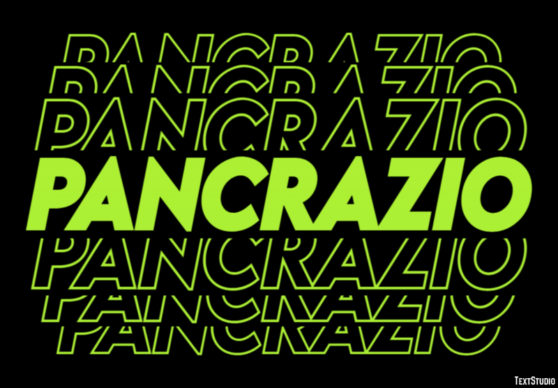 Pancrazio Effetto testo