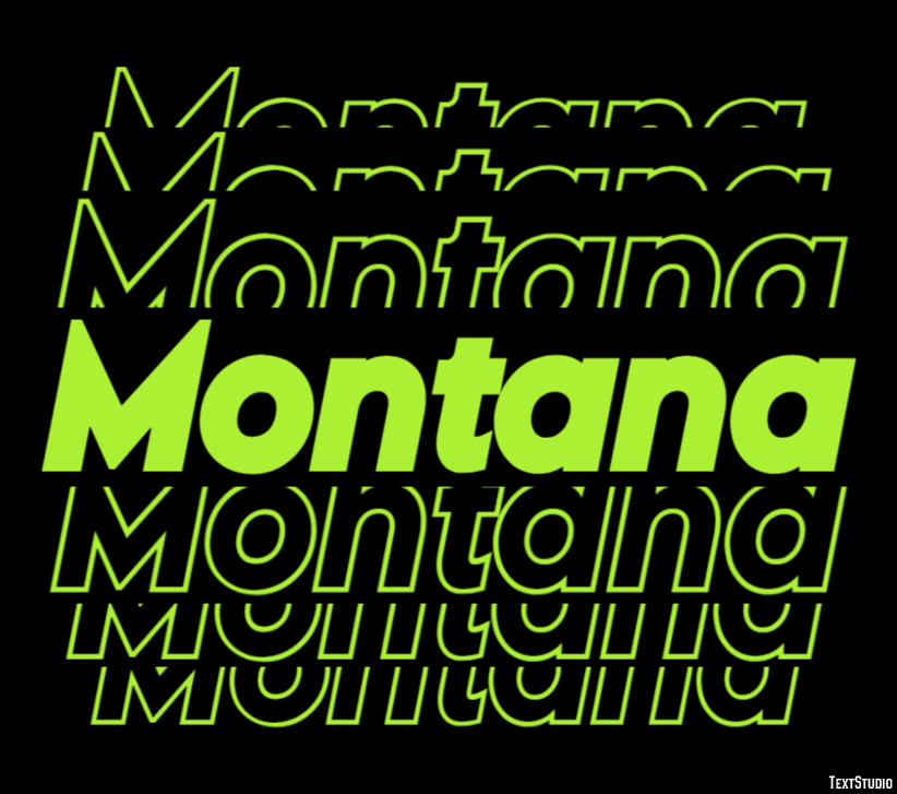 Montana Effet de Texte