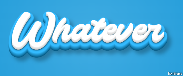 Whatever Efecto de Texto