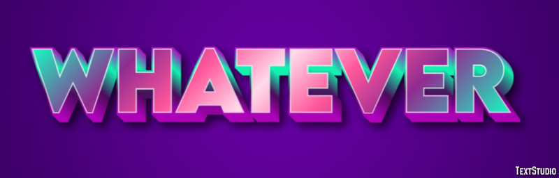 Whatever Efecto de Texto