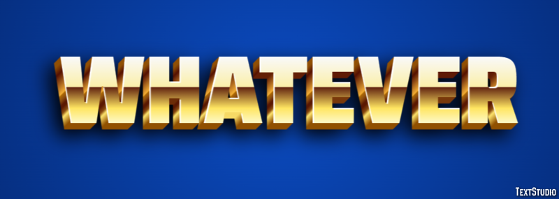 Whatever Effet de Texte