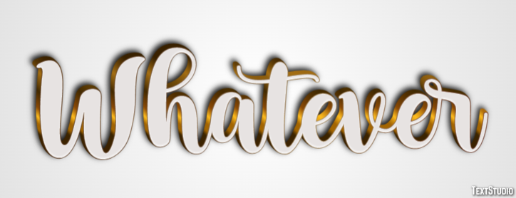 Whatever Effet de Texte