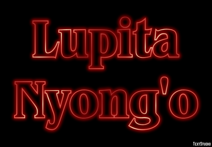 Lupita Nyong'o Text effect