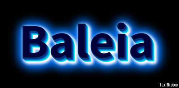 Baleia Effetto testo