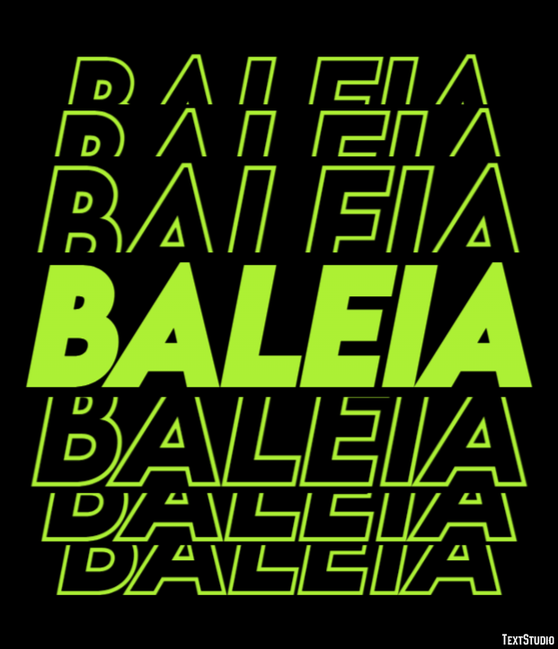 Baleia Effetto testo