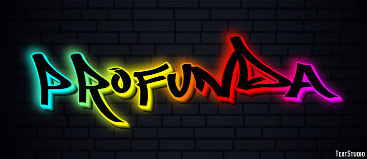 Profunda Efeito de texto