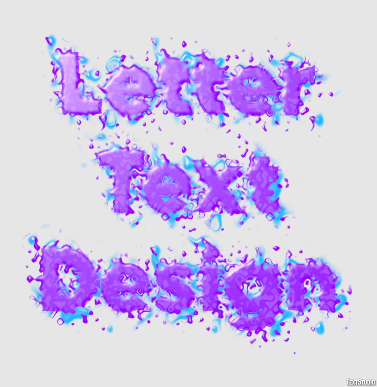 Letter Text Design Effetto testo