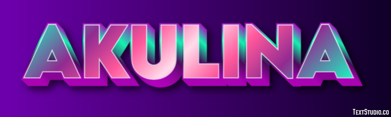 Akulina Text Effect