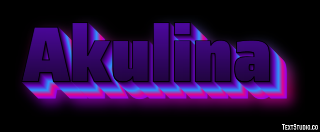 Akulina Text Effect