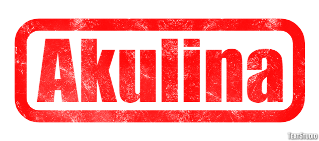 Akulina Effetto testo