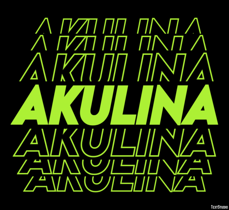 Akulina Text Effect