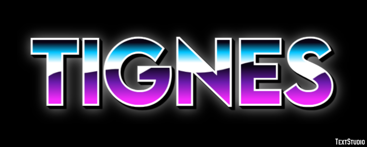 Tignes Efecto de Texto