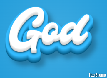 God Text Effect